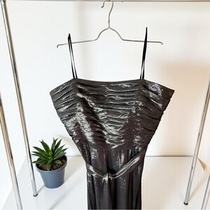 David Meister Shimmering Gray Dress